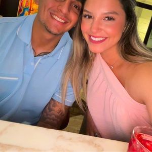 One shoulder baby pink blouse! Wore it for date night.